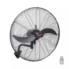 Telemax FW-65/ER1 Ανεμιστήρας Τοίχου 66cm 200W με Τηλεχειριστήριο Μαύρος